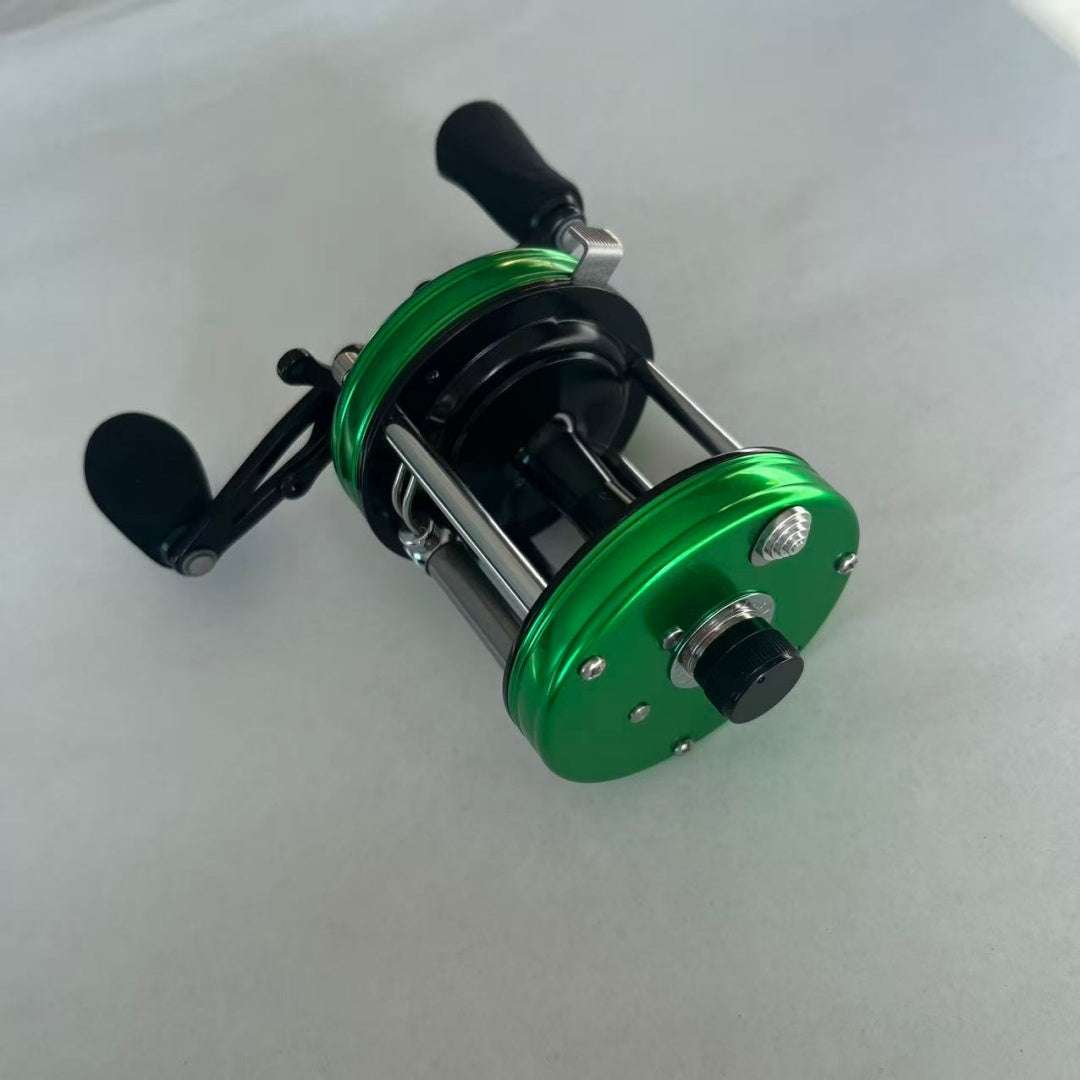 Seehoo 6500 Round Baitcasting Reel, Green - Right Hand, 4+1 Stainless Bearings, 5.3:1 Gear Ratio, Full Stainless Steel