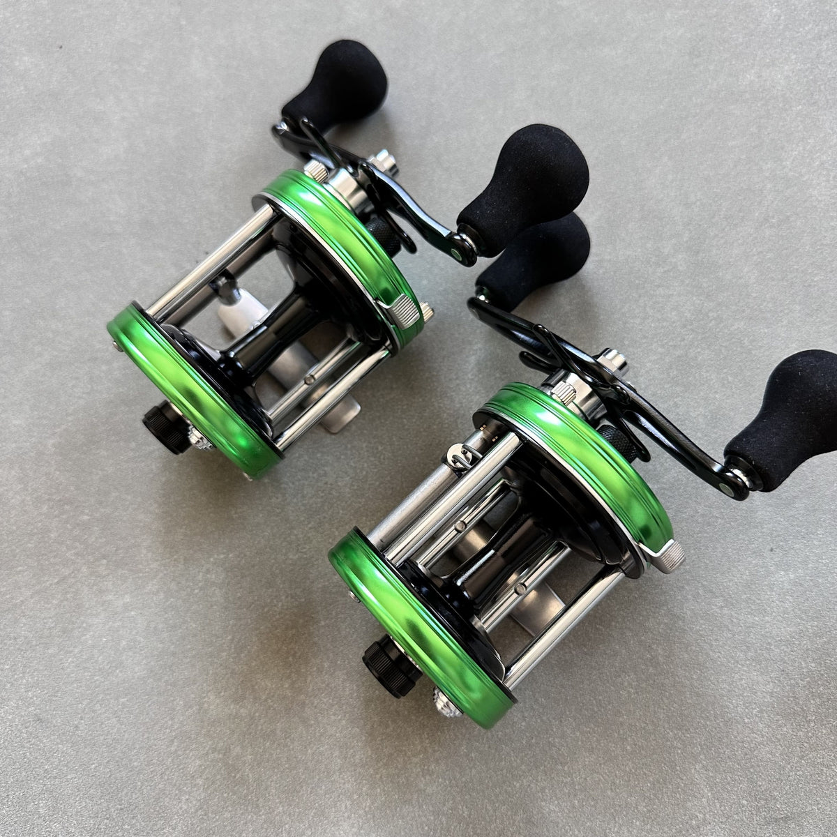 Seehoo 6500 Round Baitcasting Reel, Green - Right Hand, 4+1 Stainless Bearings, 5.3:1 Gear Ratio, Full Stainless Steel