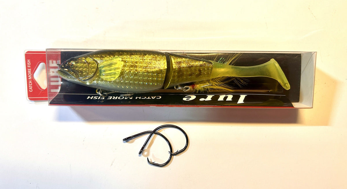 6.25" Paddle Tail Swimbait 1.3oz Slow Sink Bass Pike Lure