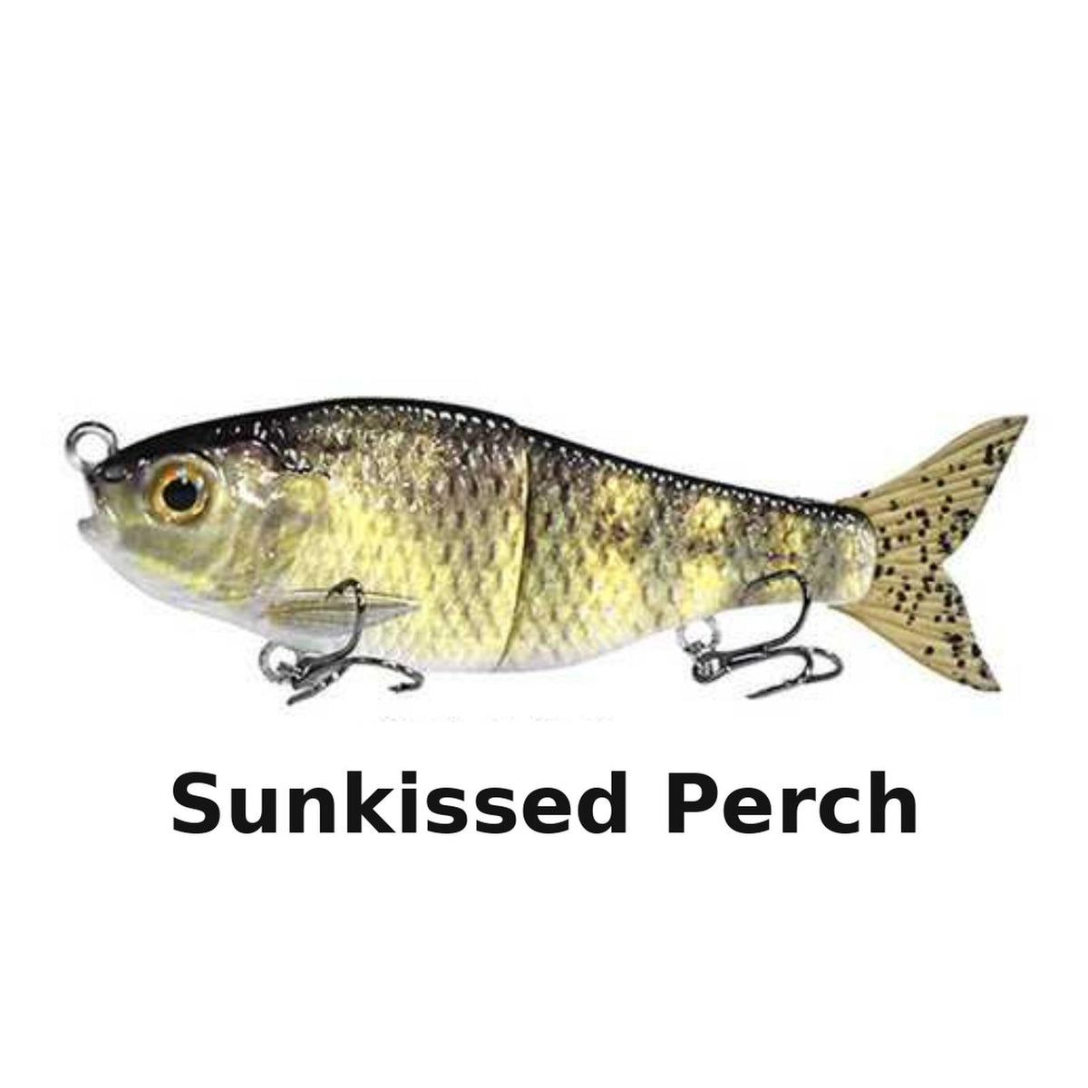 J_Curtis_Customs 5.3" 2-Section Glide Swimbait 1.35oz Slow Sinking Jointed Glide Bait Lure for Bass, Pike, Muskie, Trout & Walleye - 16 Colors