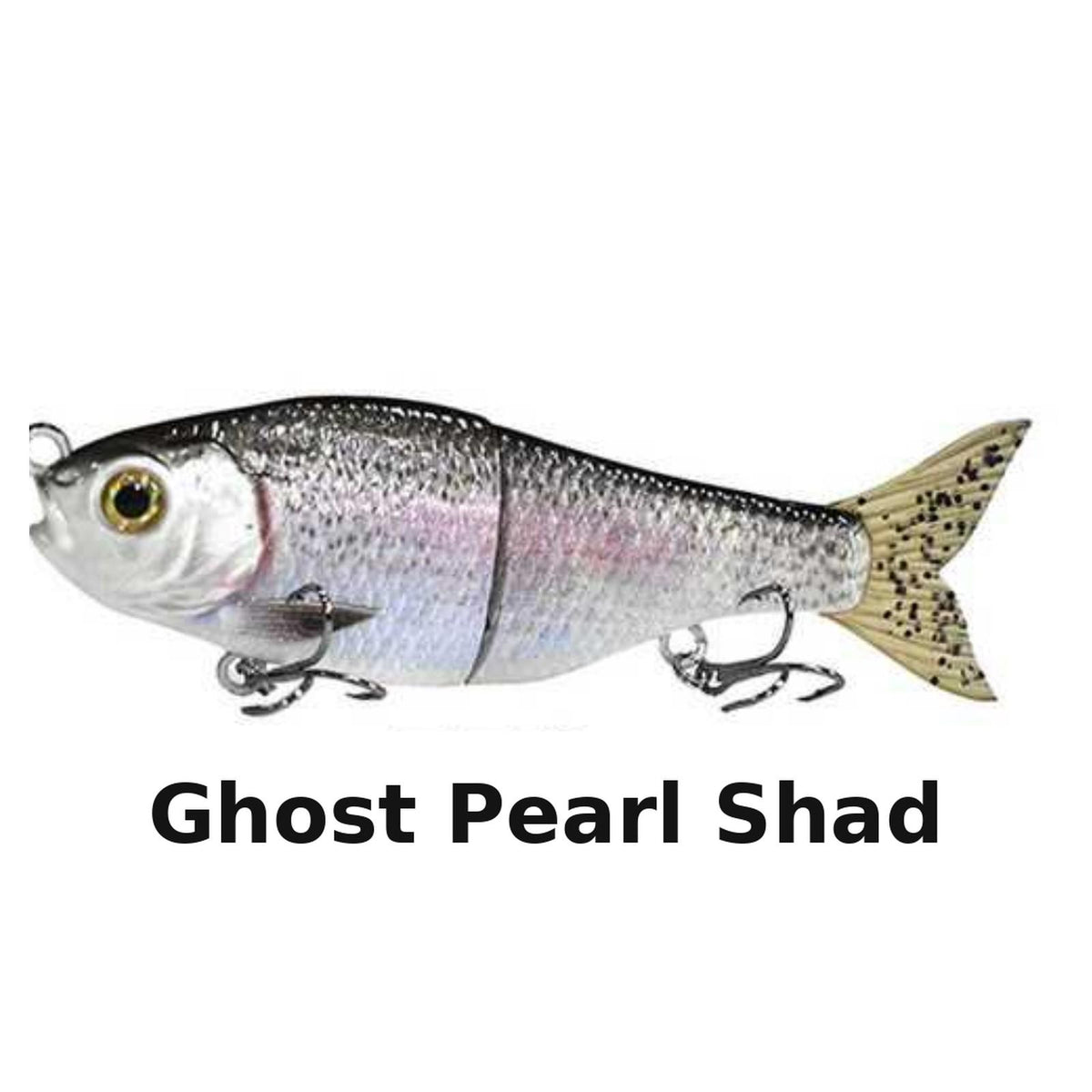 J_Curtis_Customs 5.3" 2-Section Glide Swimbait 1.35oz Slow Sinking Jointed Glide Bait Lure for Bass, Pike, Muskie, Trout & Walleye - 16 Colors