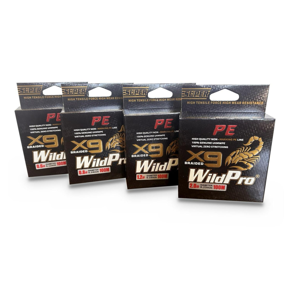 9-Strand Braided Fishing Line, 100m (109 yd) Multicolor PE Braid, 12-25 lb, Smooth Long-Casting Low-Stretch Line for Bass, Trout, Catfish, Freshwater & Saltwater