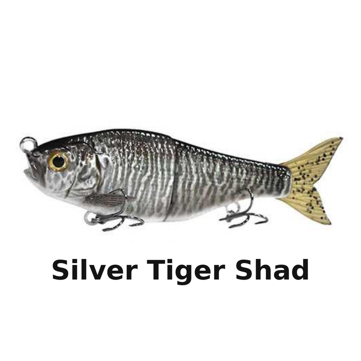 J_Curtis_Customs 5.3" 2-Section Glide Swimbait 1.35oz Slow Sinking Jointed Glide Bait Lure for Bass, Pike, Muskie, Trout & Walleye - 16 Colors