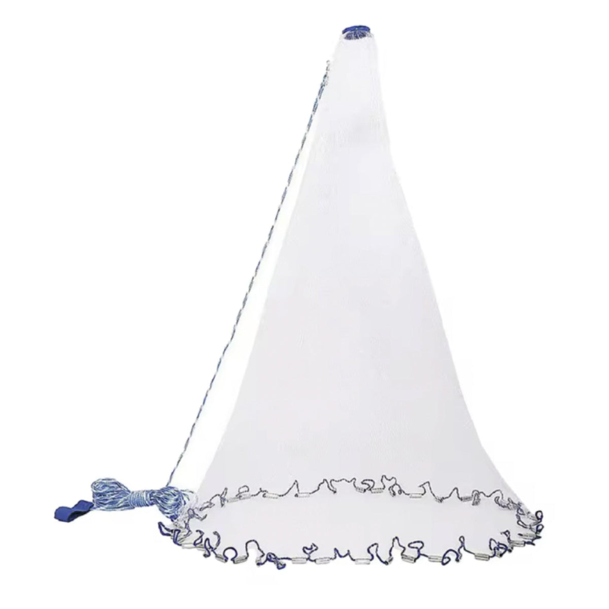 Bait Cast Net – 6 ft, 7 ft or 8 ft Radius, Clear Monofilament Throw Net with Zinc-Coated Weighted Lead Line, Wrist Strap & Mesh Carry Bag – Catch Shad, Shiners & Bait Fish