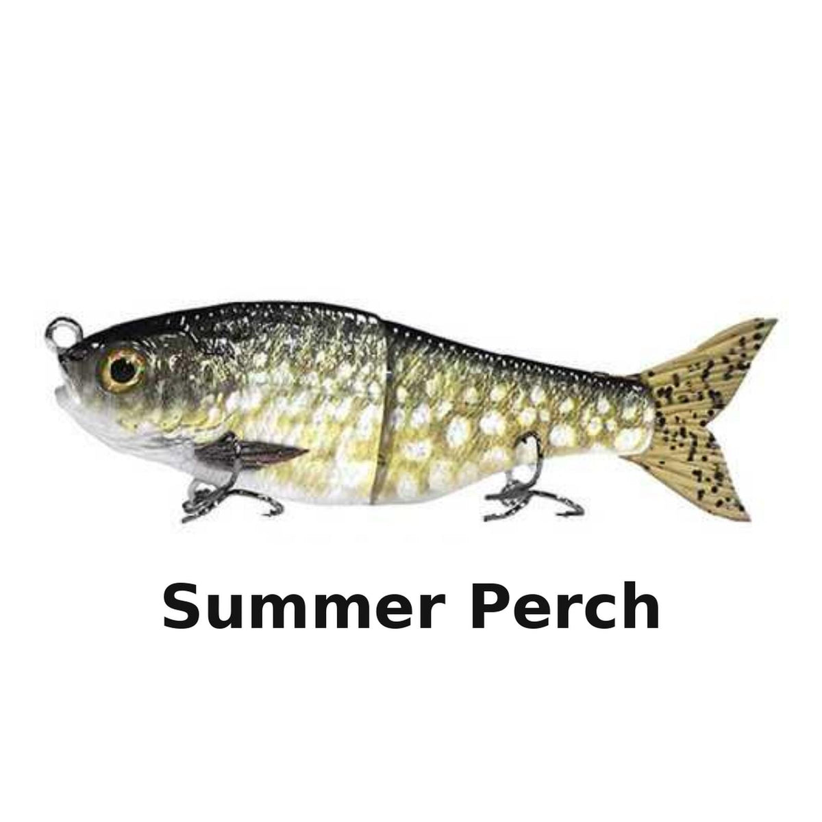 J_Curtis_Customs 5.3" 2-Section Glide Swimbait 1.35oz Slow Sinking Jointed Glide Bait Lure for Bass, Pike, Muskie, Trout & Walleye - 16 Colors