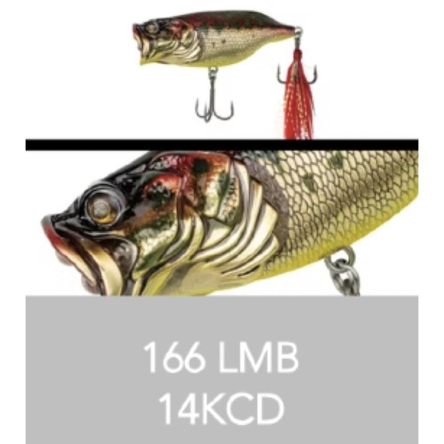 Adusta Neo Rean 68 Popper JDM Japanese Topwater Bass Lure 2.68in 0.46oz Walk-the-Dog Chugger BKK Hooks