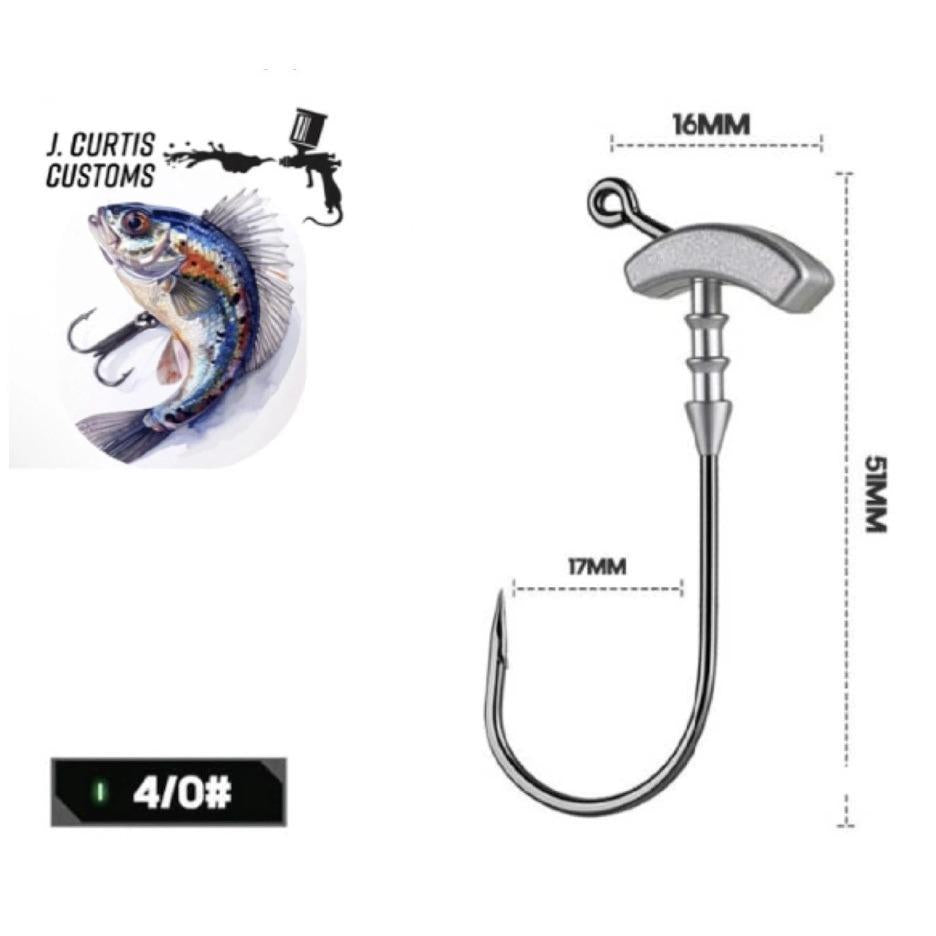 25MM Urchin 4-Pack w/ 2 Urchin Hooks! Hookset Hybrid Retail Boxed Soft Urchin Fishing Lures with Pre-Weighted Hooks