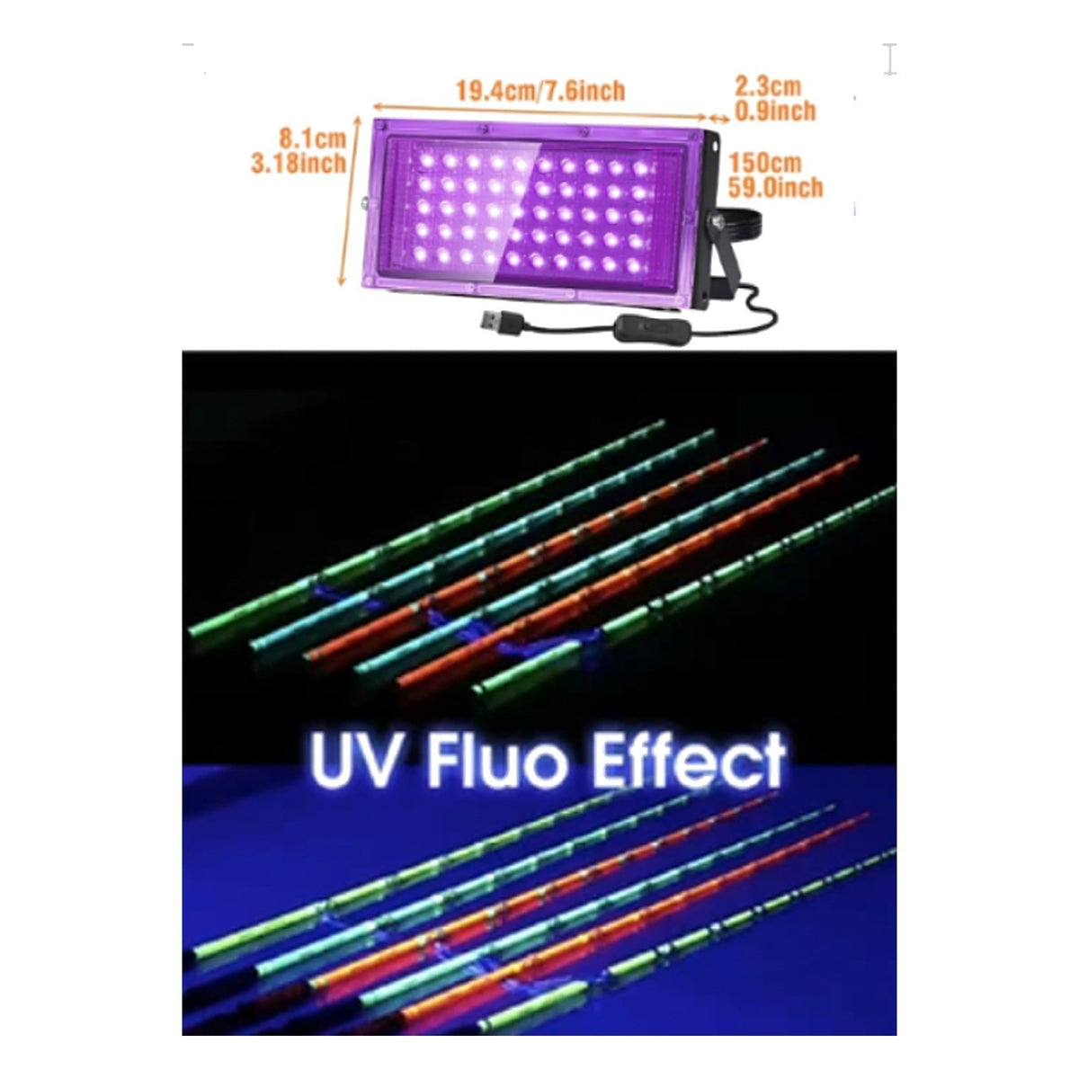 Night Fishing Gear Pack - UV Black Light, LED Floats, Rod Tip Bite Indicators, Rod Holders, Lip Grip & Carry Case