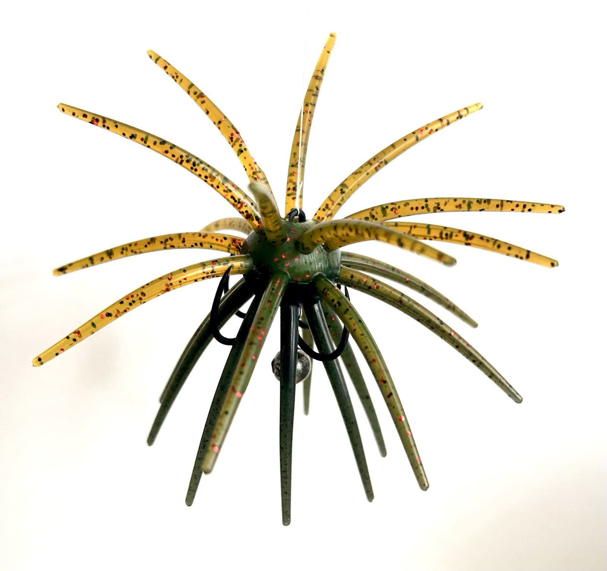 Urchin Quad-Hook Weighted Rig 2-Pack PLUS 6 New Hybrid Two-Color 20MM TPE Urchin