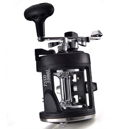 Metal Trolling Drum Reel TSSD4000 - Right Hand, Aluminum Spool, 40 lb Max Drag, 3.8:1 Gear Ratio Saltwater Round Reel