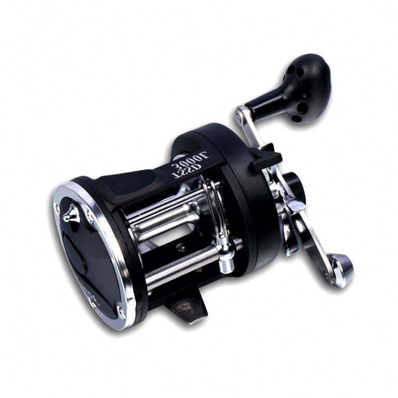 Metal Trolling Drum Reel TSSD4000 - Right Hand, Aluminum Spool, 40 lb Max Drag, 3.8:1 Gear Ratio Saltwater Round Reel