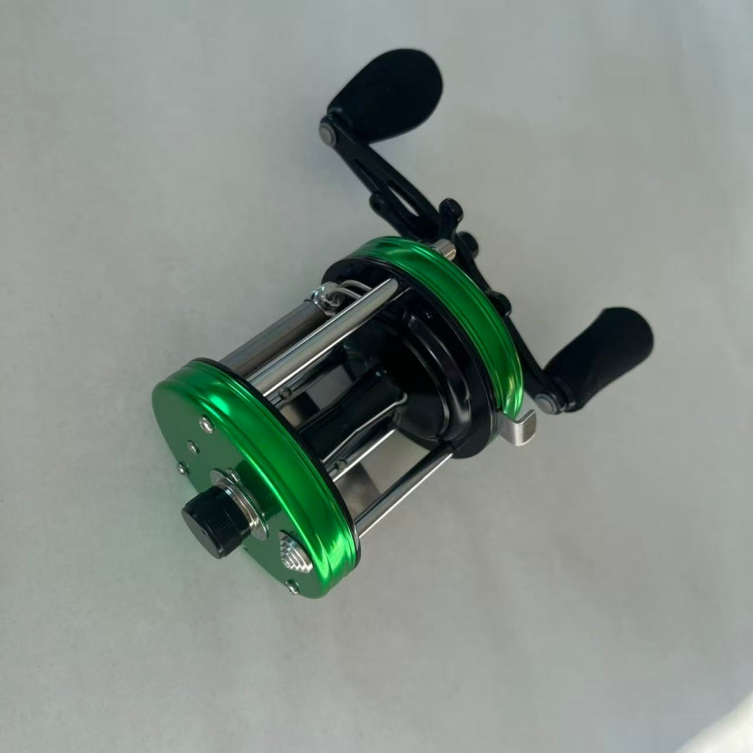 Seehoo 6500 Round Baitcasting Reel, Green - Right Hand, 4+1 Stainless Bearings, 5.3:1 Gear Ratio, Full Stainless Steel