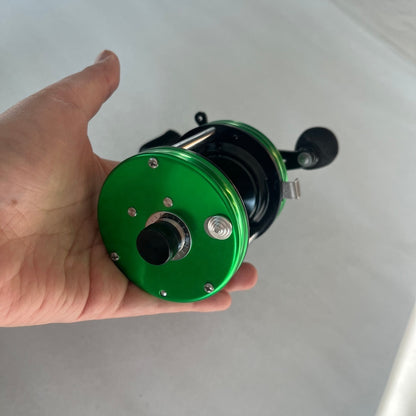 Seehoo 6500 Round Baitcasting Reel, Green - Right Hand, 4+1 Stainless Bearings, 5.3:1 Gear Ratio, Full Stainless Steel