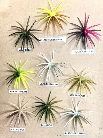 Hookset Hybrid 20mm Urchin Lure 6 Pack Bundle Dark Colors Retail Boxed Bass