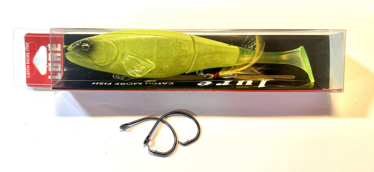 6.25" Paddle Tail Swimbait 1.3oz Slow Sink Bass Pike Lure