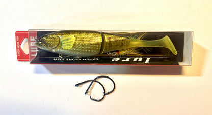 6.25" Paddle Tail Swimbait 1.3oz Slow Sink Bass Pike Lure