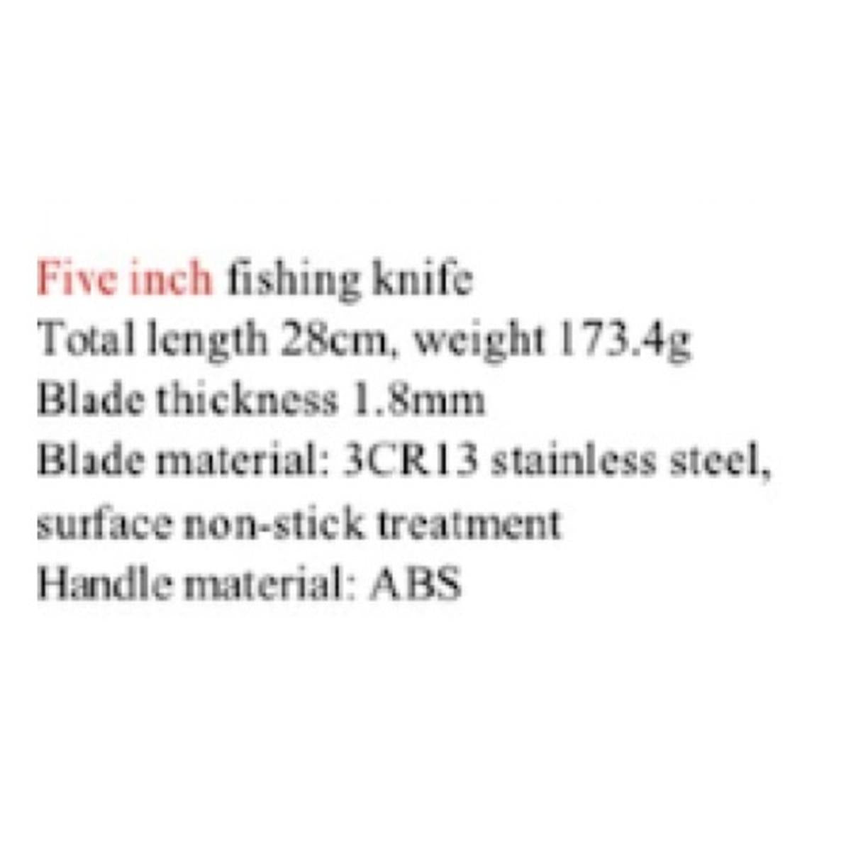 J Curtis Customs 5" Fillet Fishing Knife with Sheath - Camo Handle, 3Cr13 Stainless Non-Stick Blade, Serrated Back, Belt Loop Carry