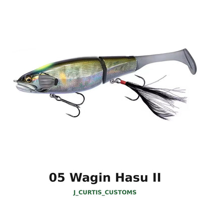 6.25" Paddle Tail Swimbait 1.3oz Slow Sink Bass Pike Lure