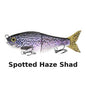 J_Curtis_Customs 5.3" 2-Section Glide Swimbait 1.35oz Slow Sinking Jointed Glide Bait Lure for Bass, Pike, Muskie, Trout & Walleye - 16 Colors
