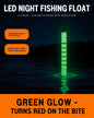 LED Night Fishing Float 3 Pack, Color Change Bite Indicator Bobber, 20g Buoyancy Electronic Glow Stick Float for Night Fishing (CR425 Battery Not Included)