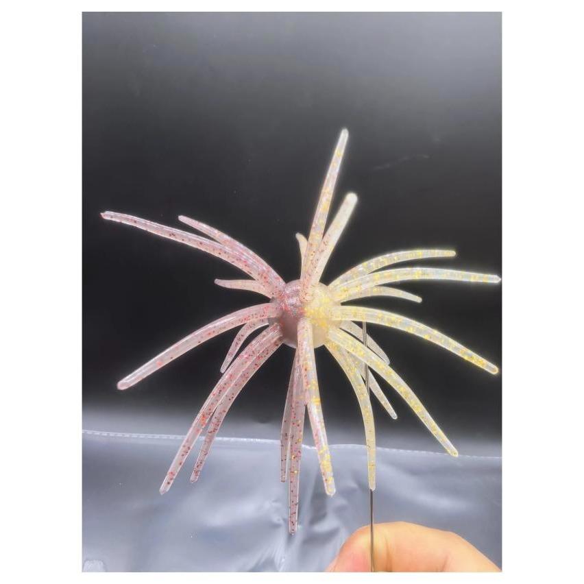 Hookset Hybrid 20mm Urchin Lure Color Pack - All 9 Hybrid Colors, 100% TPE Two-Tone Soft Urchin Baits for Bass, J_Curtis_Customs