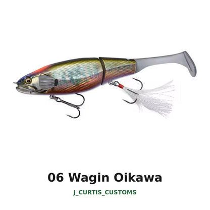 6.25" Paddle Tail Swimbait 1.3oz Slow Sink Bass Pike Lure