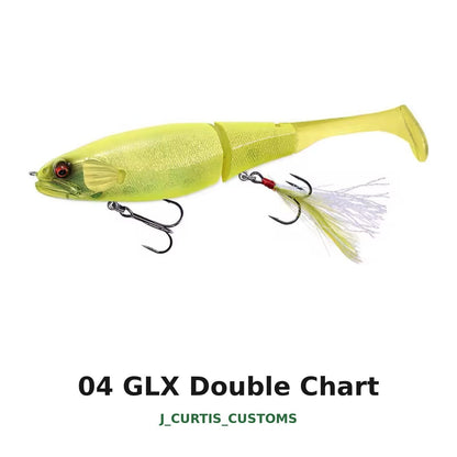 6.25" Paddle Tail Swimbait 1.3oz Slow Sink Bass Pike Lure