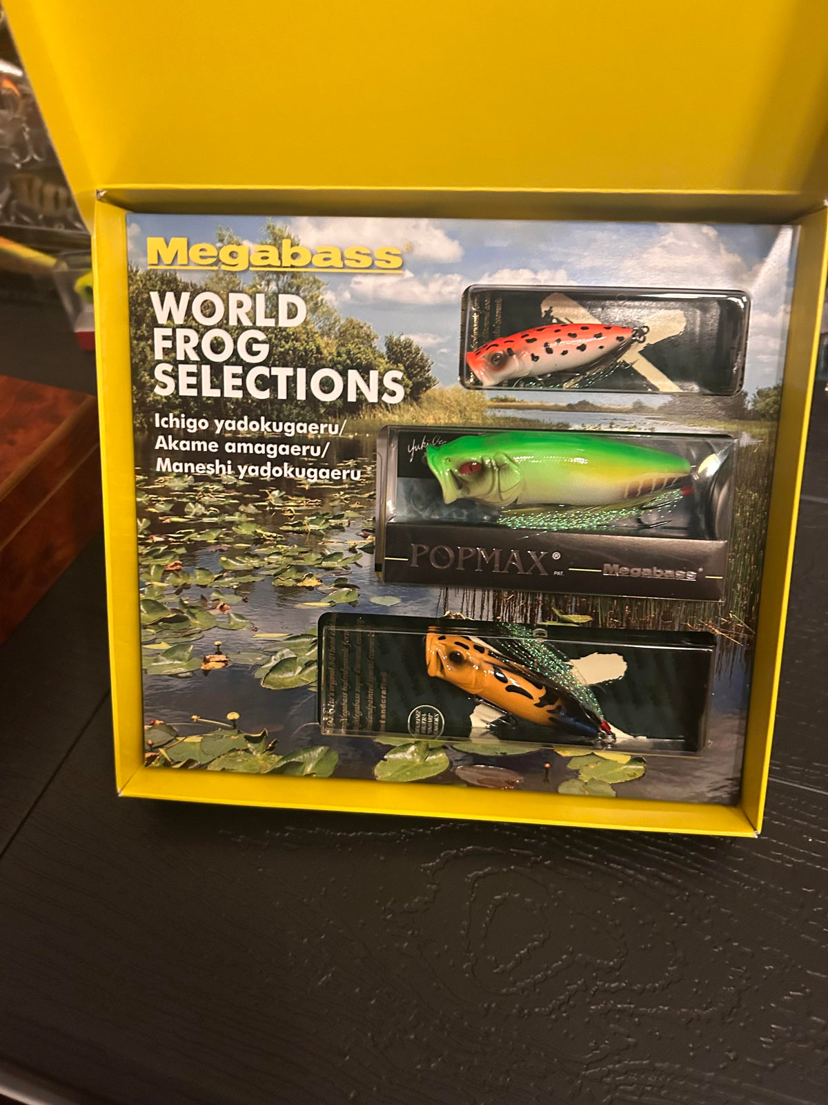 RARE Megabass World Frog Selection 2026 POPX POPMAX Baby POPX SP-C 3 Lures Set - Limited JDM Topwater Popper Collector Box