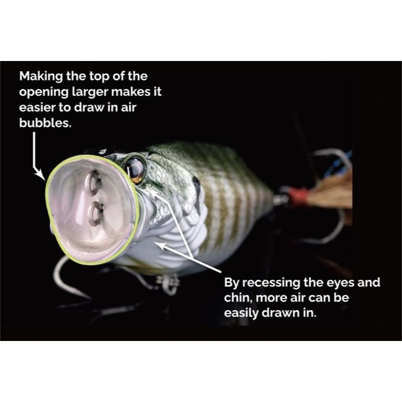 Adusta Neo Rean 68 Popper JDM Japanese Topwater Bass Lure 2.68in 0.46oz Walk-the-Dog Chugger BKK Hooks
