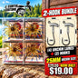 25MM Urchin 4-Pack w/ 2 Urchin Hooks! Hookset Hybrid Retail Boxed Soft Urchin Fishing Lures with Pre-Weighted Hooks