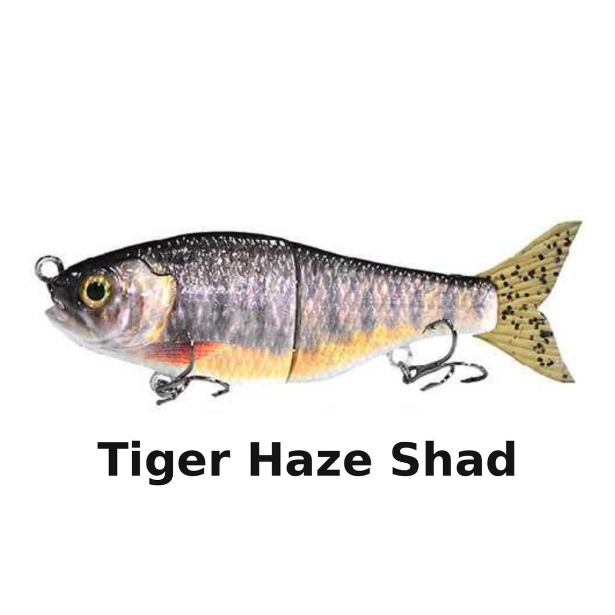 J_Curtis_Customs 5.3" 2-Section Glide Swimbait 1.35oz Slow Sinking Jointed Glide Bait Lure for Bass, Pike, Muskie, Trout & Walleye - 16 Colors