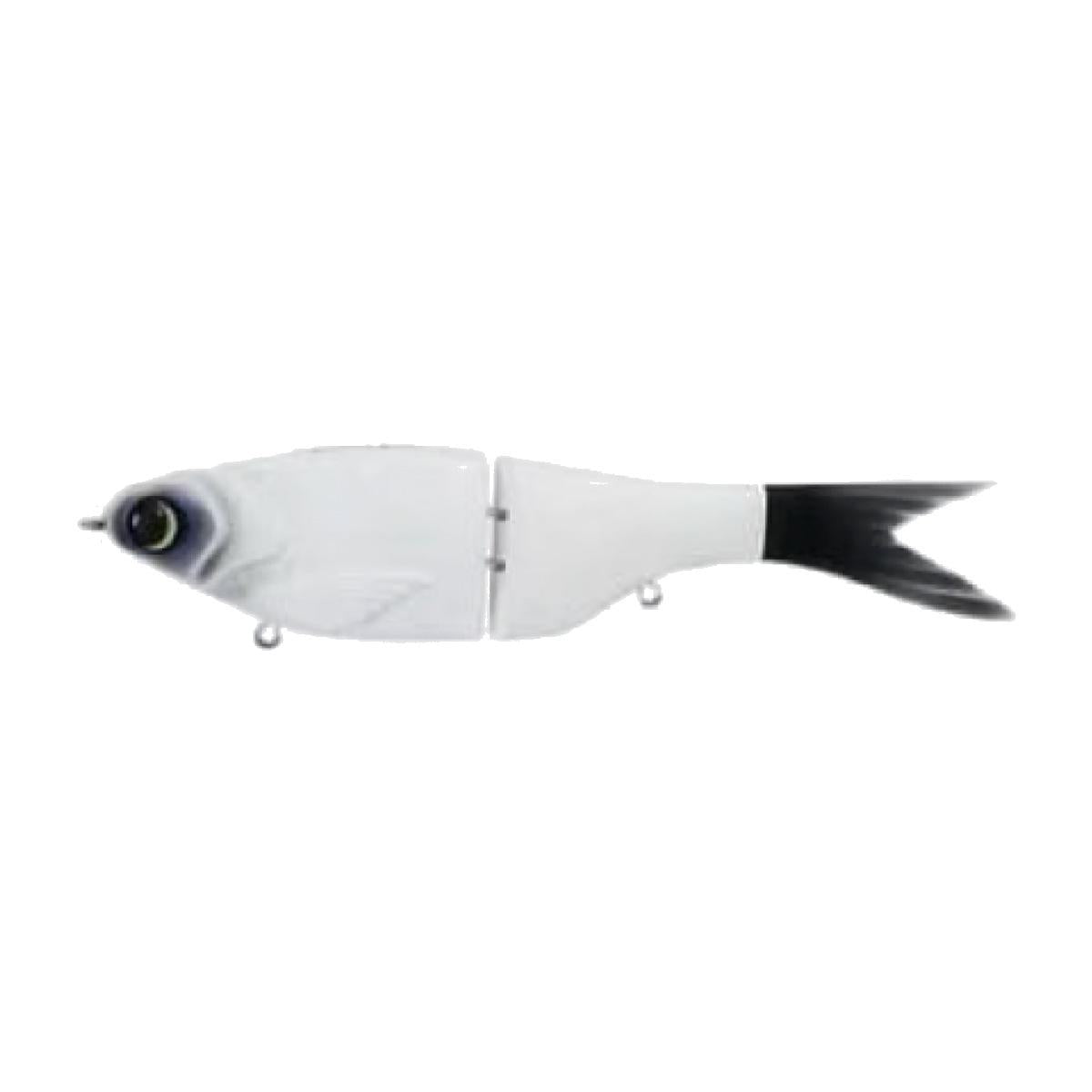 2-Section Glide Swimbait with Bonus 3pack of Alt. Color tails, Slow-Sinking, 8.5 in