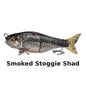 J_Curtis_Customs 5.3" 2-Section Glide Swimbait 1.35oz Slow Sinking Jointed Glide Bait Lure for Bass, Pike, Muskie, Trout & Walleye - 16 Colors
