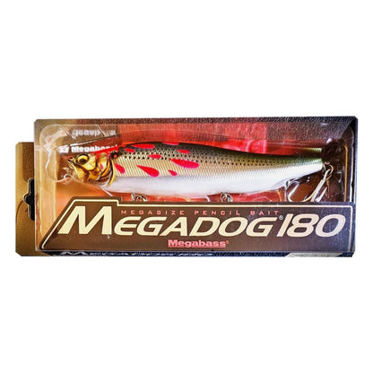 Megabass Megadog 180 Deadly Mallet SP-C Limited Color Topwater Pencil Bait 7.1in 2.5oz Floating Walk the Dog Big Bait for Striped Bass New in Package