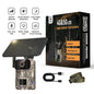 Q82-4G Solar Cellular Trail Camera, 4G LTE with Solar Panel Included, Built-In SIM, Phone App Viewing, Night Vision, Motion Detection, Two-Way Talk, Camo