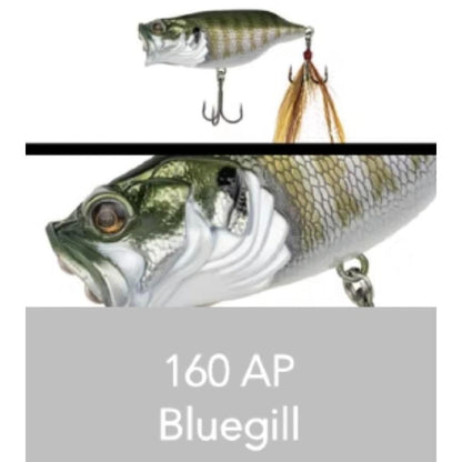 Adusta Neo Rean 68 Popper JDM Japanese Topwater Bass Lure 2.68in 0.46oz Walk-the-Dog Chugger BKK Hooks