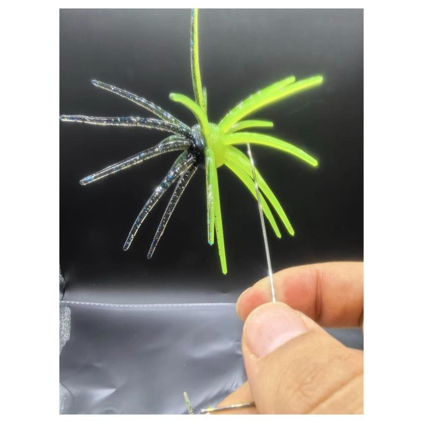 Hookset Hybrid 20mm Urchin Lure Color Pack - All 9 Hybrid Colors, 100% TPE Two-Tone Soft Urchin Baits for Bass, J_Curtis_Customs