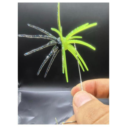 Hookset Hybrid 20mm Urchin Lure Color Pack - All 9 Hybrid Colors, 100% TPE Two-Tone Soft Urchin Baits for Bass, J_Curtis_Customs