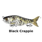 J_Curtis_Customs 5.3" 2-Section Glide Swimbait 1.35oz Slow Sinking Jointed Glide Bait Lure for Bass, Pike, Muskie, Trout & Walleye - 16 Colors