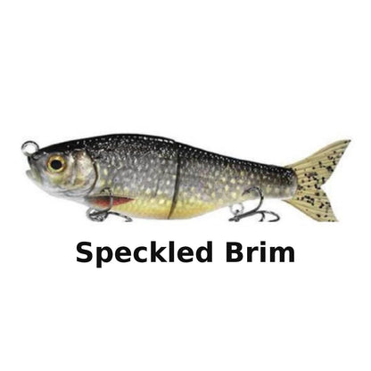 J_Curtis_Customs 5.3" 2-Section Glide Swimbait 1.35oz Slow Sinking Jointed Glide Bait Lure for Bass, Pike, Muskie, Trout & Walleye - 16 Colors