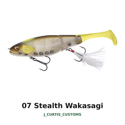 6.25" Paddle Tail Swimbait 1.3oz Slow Sink Bass Pike Lure