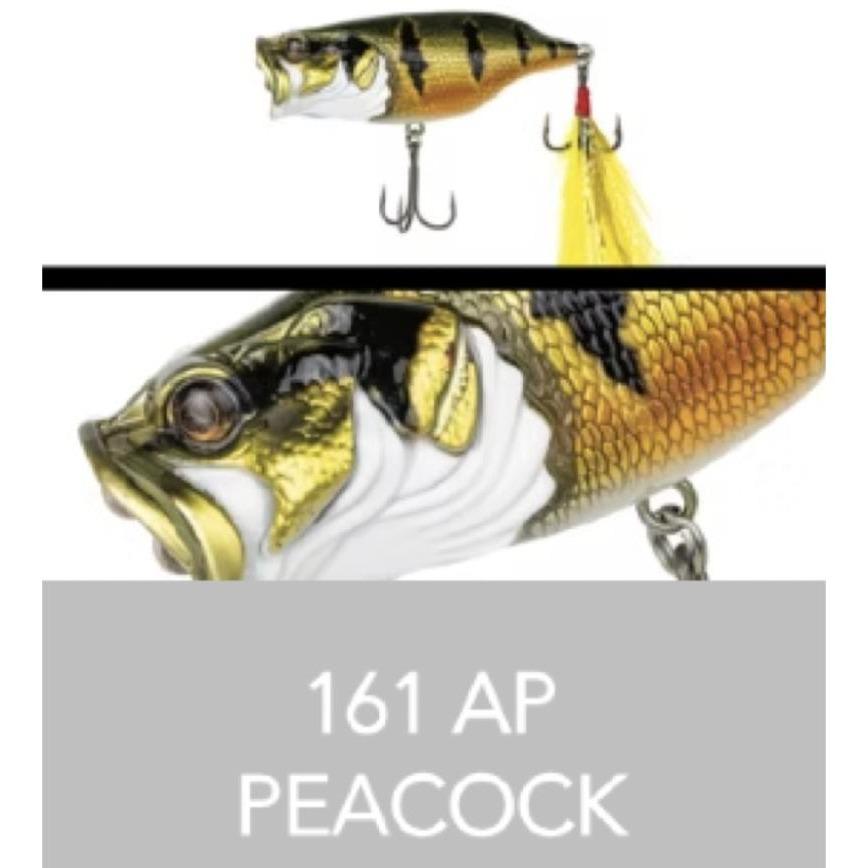 Adusta Neo Rean 68 Popper JDM Japanese Topwater Bass Lure 2.68in 0.46oz Walk-the-Dog Chugger BKK Hooks