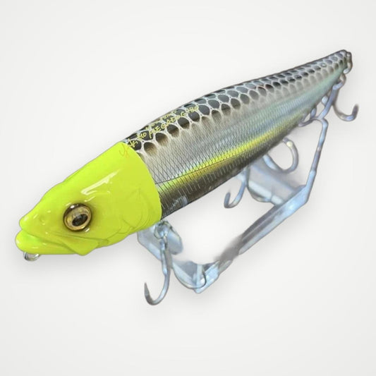 Megabass Megadog 180 M Chart Head Topwater Pencil Bait 7.1in 2.5oz Floating Walk the Dog Big Bait for Striped Bass New in Box Japan