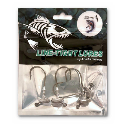 1/4 oz Pre-Weighted Urchin Hook 4 Pack, 4/0 Black Nickel Weighted Hooks with Bait Keeper for Urchin Style Soft Plastic Lures, Bass Fishing