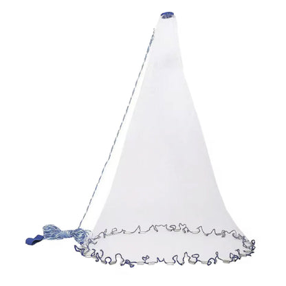 Bait Cast Net – 6 ft, 7 ft or 8 ft Radius, Clear Monofilament Throw Net with Zinc-Coated Weighted Lead Line, Wrist Strap & Mesh Carry Bag – Catch Shad, Shiners & Bait Fish