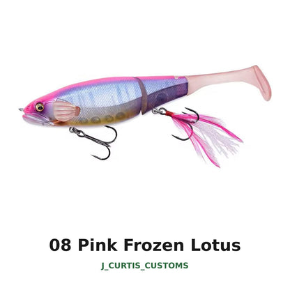 6.25" Paddle Tail Swimbait 1.3oz Slow Sink Bass Pike Lure