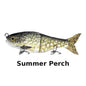 J_Curtis_Customs 5.3" 2-Section Glide Swimbait 1.35oz Slow Sinking Jointed Glide Bait Lure for Bass, Pike, Muskie, Trout & Walleye - 16 Colors