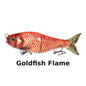 J_Curtis_Customs 5.3" 2-Section Glide Swimbait 1.35oz Slow Sinking Jointed Glide Bait Lure for Bass, Pike, Muskie, Trout & Walleye - 16 Colors