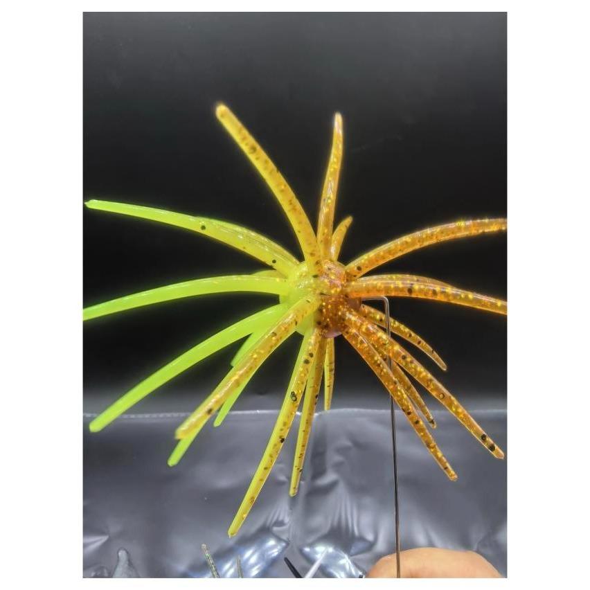 Hookset Hybrid 20mm Urchin Lure Color Pack - All 9 Hybrid Colors, 100% TPE Two-Tone Soft Urchin Baits for Bass, J_Curtis_Customs