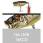Adusta Neo Rean 68 Popper JDM Japanese Topwater Bass Lure 2.68in 0.46oz Walk-the-Dog Chugger BKK Hooks